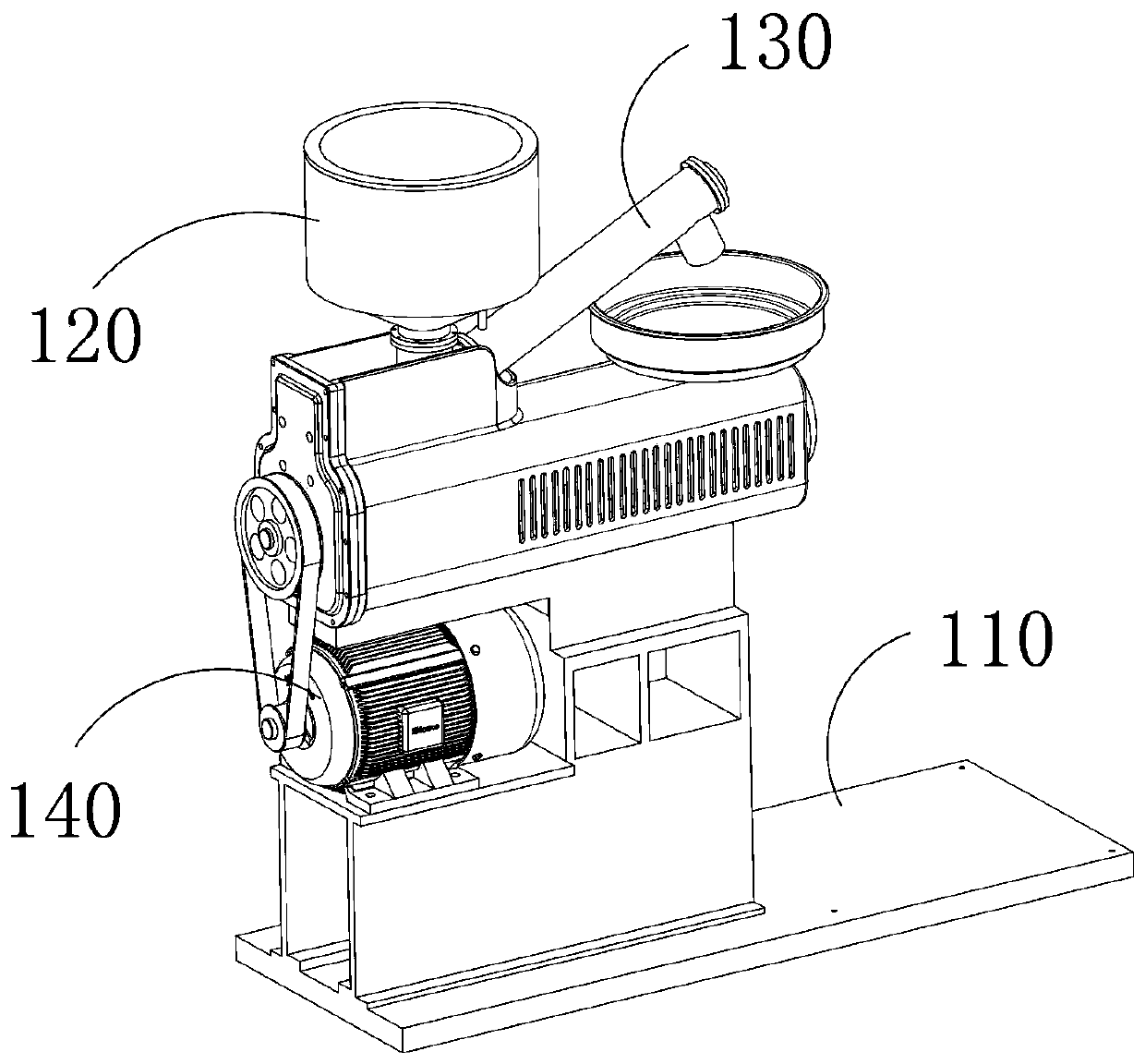 Extrusion molding process of plastic particles