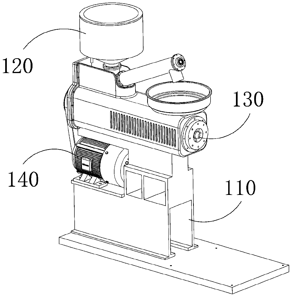 Extrusion molding process of plastic particles