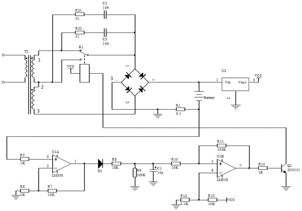 A high-voltage line robot induction power-taking device and its working method