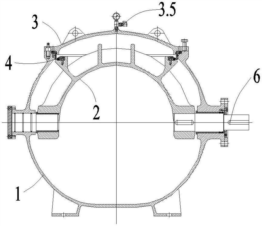 Semi-ball valve capable of being overhauled without cutting off water and overhauling method