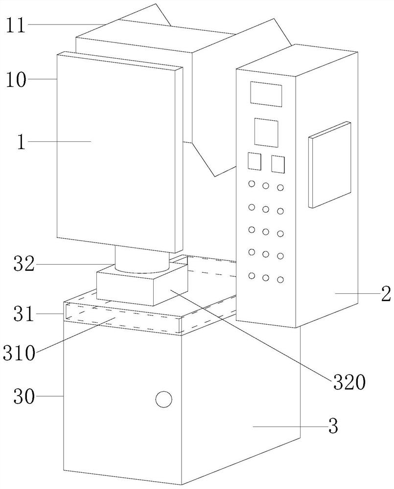 An automatic servo press-in equipment for fixing and in-depth calibration of parts