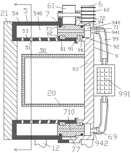 A medical ozone disinfection cabinet device capable of dissipating heat and equipped with an airflow heater