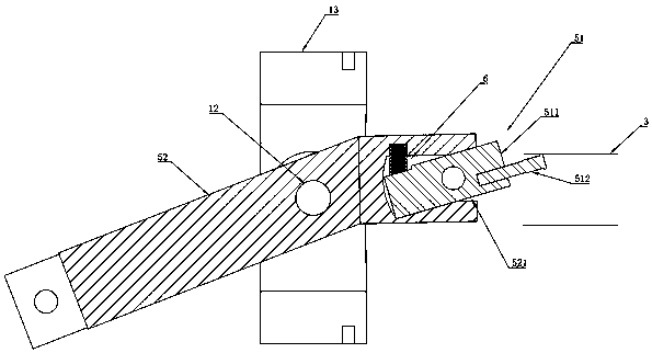 A device for forming threaded ribs at the end of a special-shaped pipe