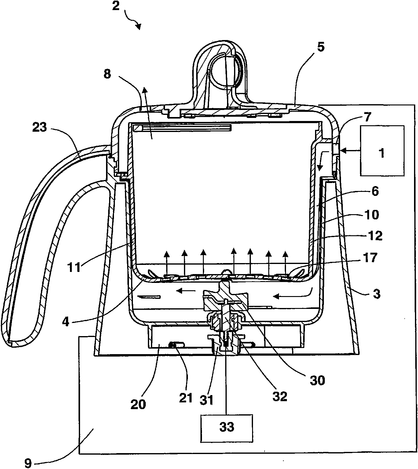Apparatus for the steam preparation of foodstuffs