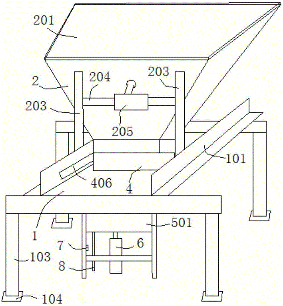 Automatic forming device for producing baking-free bricks