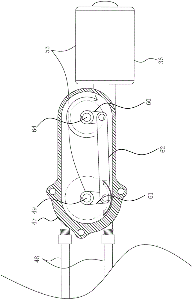 Hydraulic windscreen wiper driving mechanism provided with connecting rods and blades