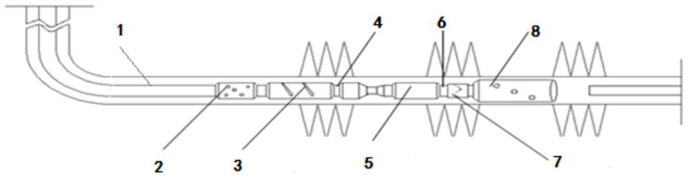 Fishing method for coiled tubing of horizontal well