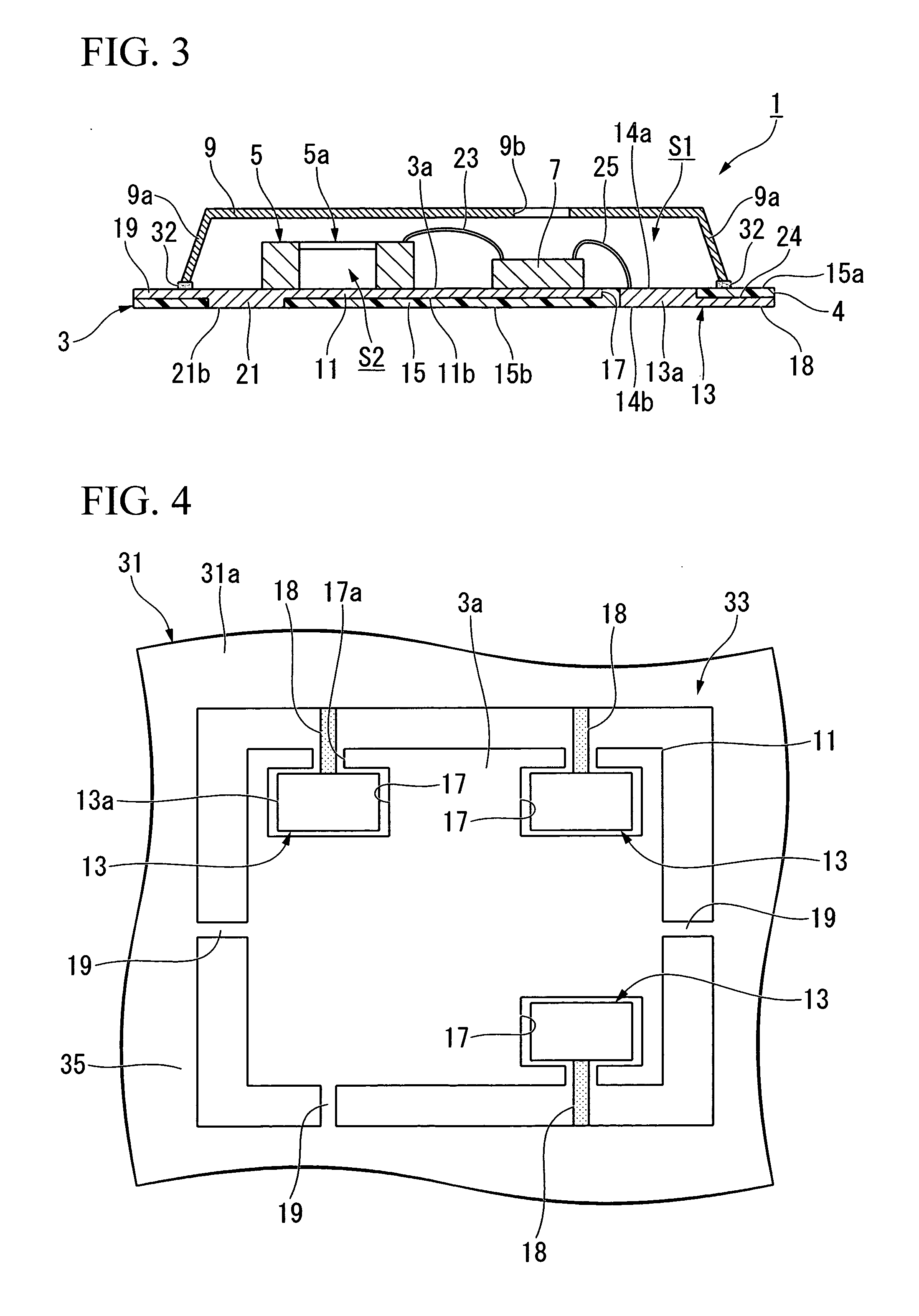 Semiconductor device, lead frame, and microphone package therefor