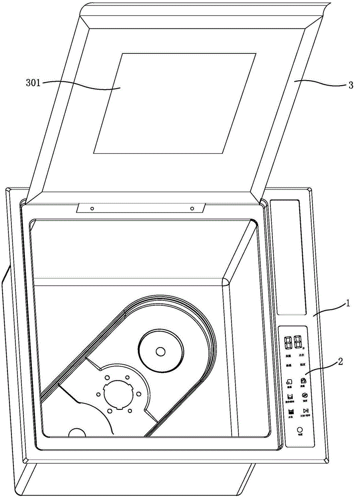 Box structure of dish washing machine