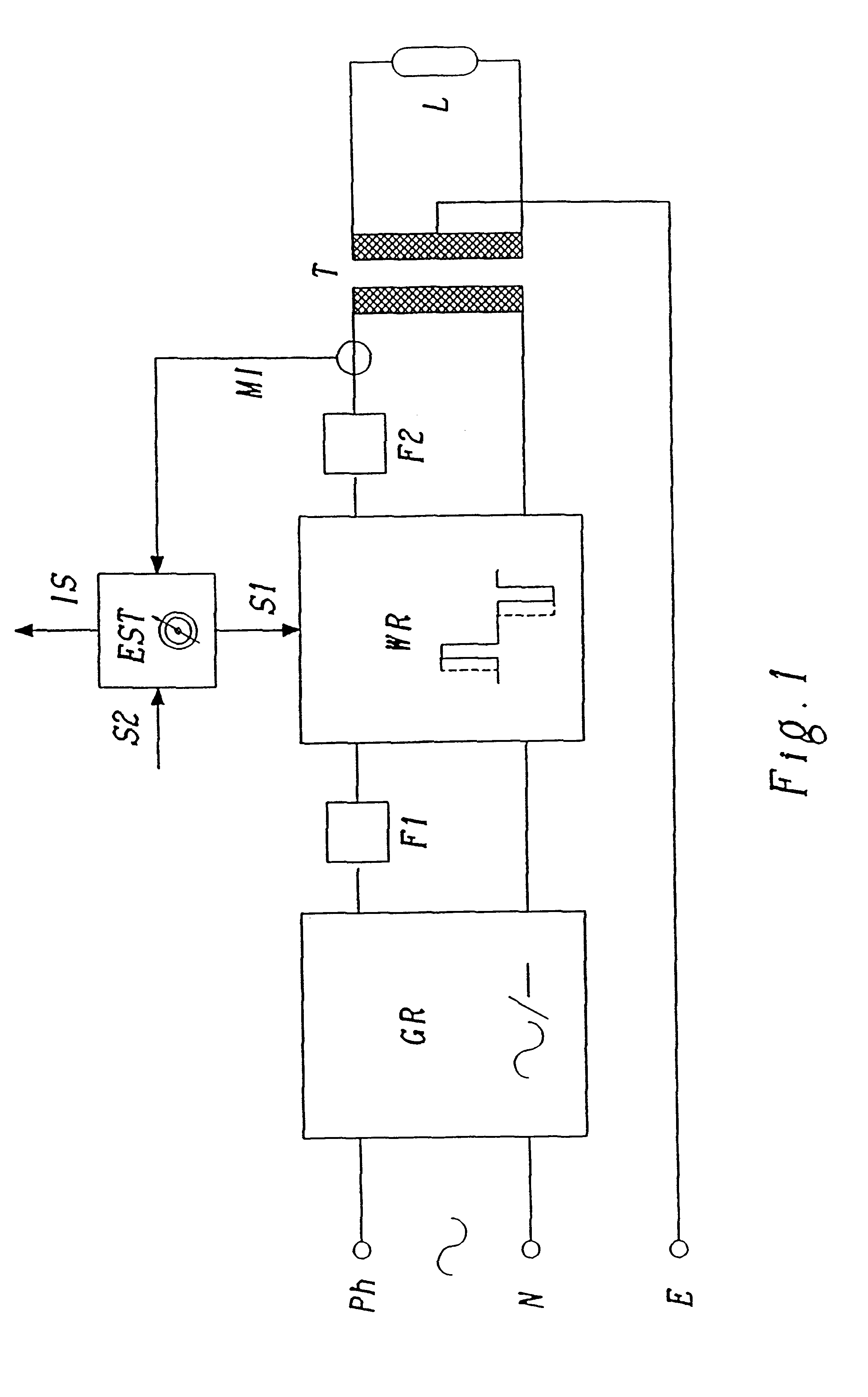 Supply circuit for a fluorescent tube installation