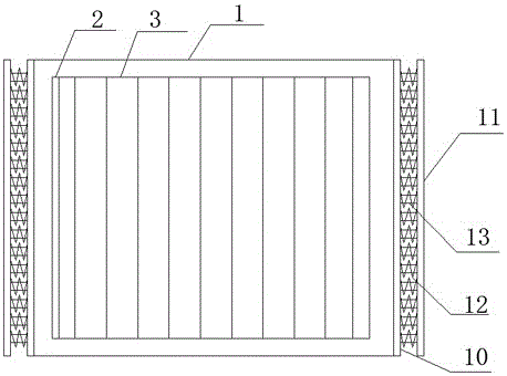 Automobile air conditioner filter with sealing device