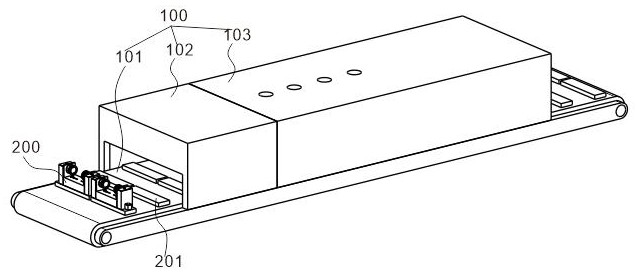 A high-efficiency curing device for glass fiber reinforced plastic casing production