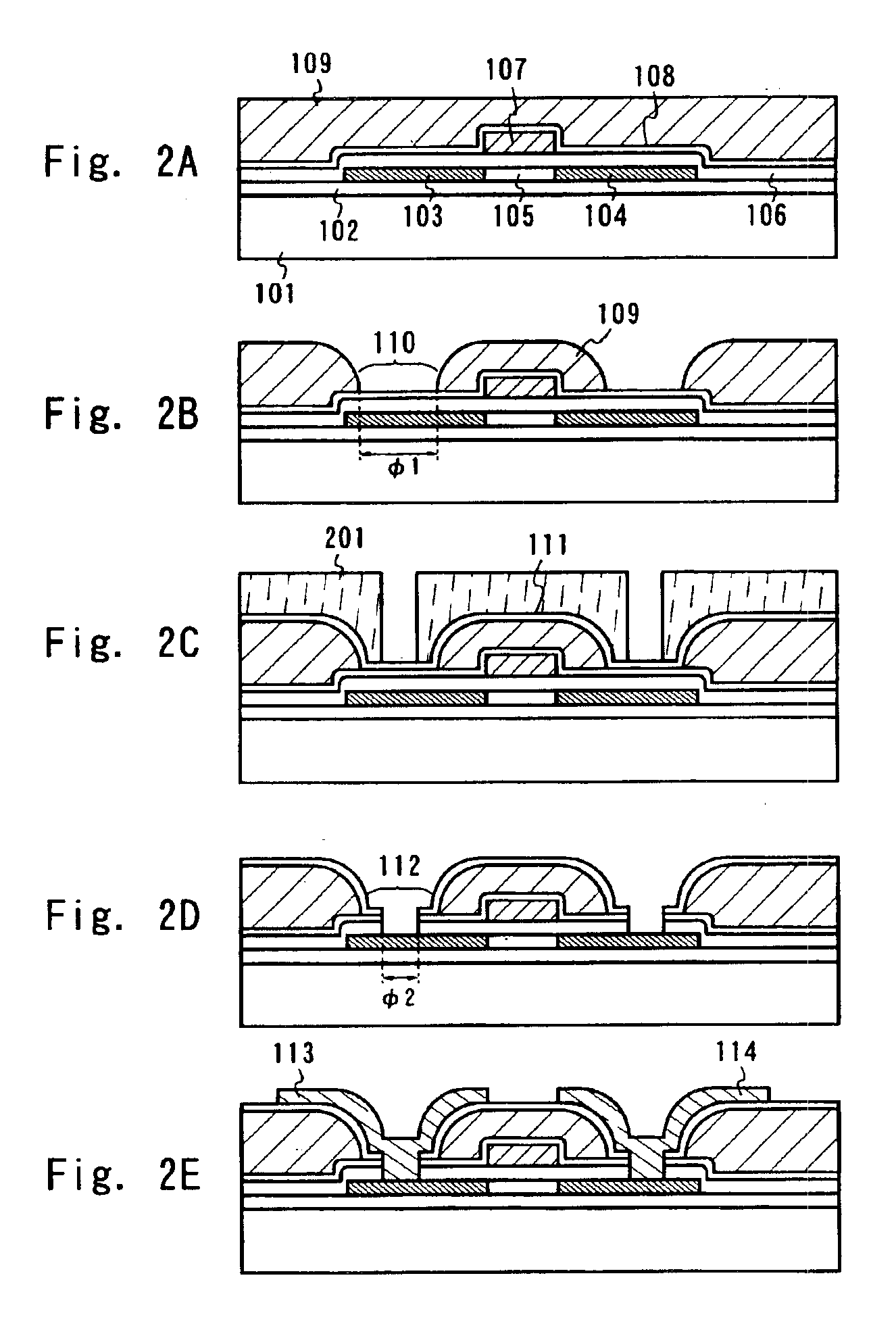 Semiconductor element and display device using the same