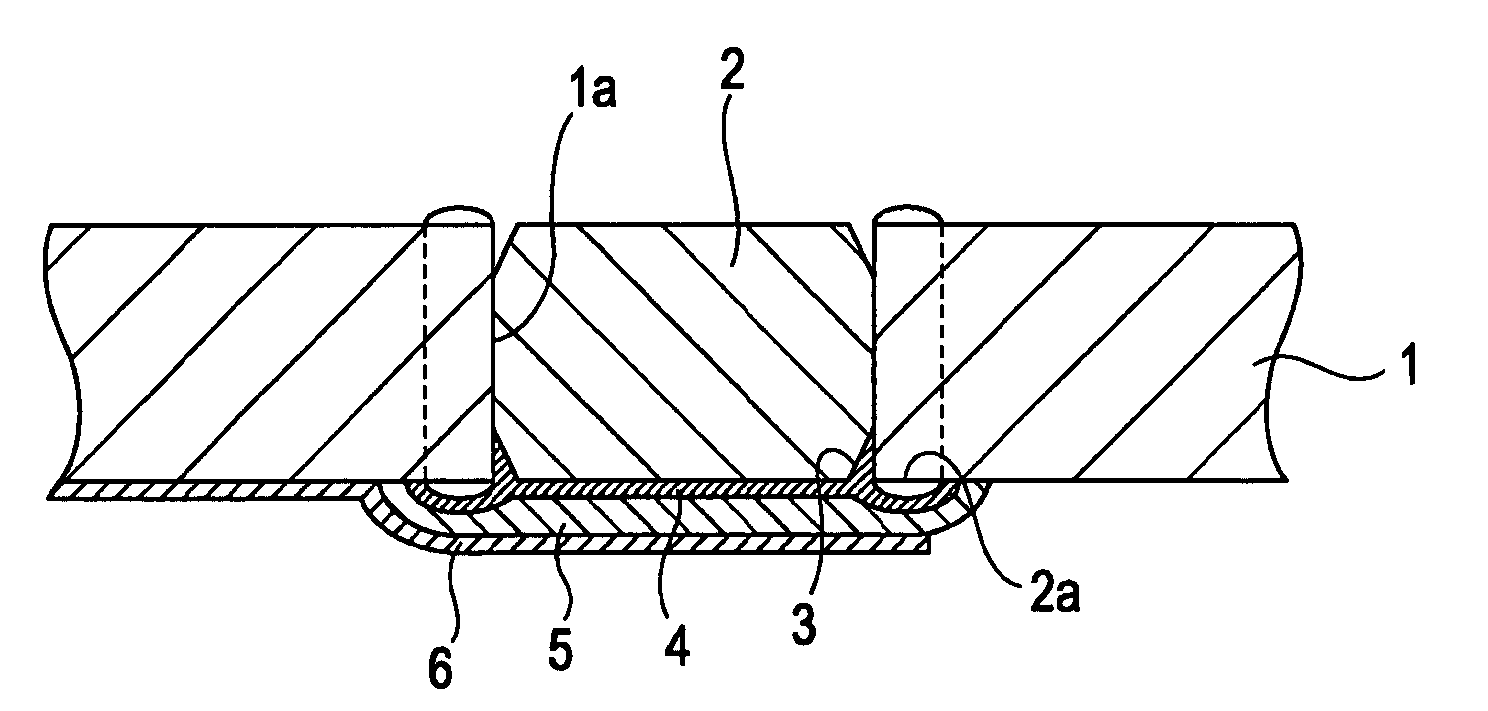 Wiring board in which silver is deposited near via-conductor and method for manufacturing wiring board