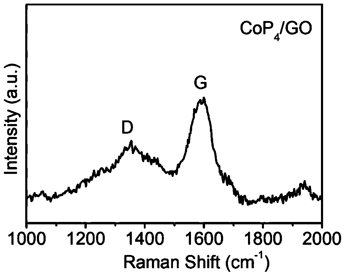 Porous nitrogen-doped graphene composite cobalt phosphide nanosheet and preparation method and application thereof