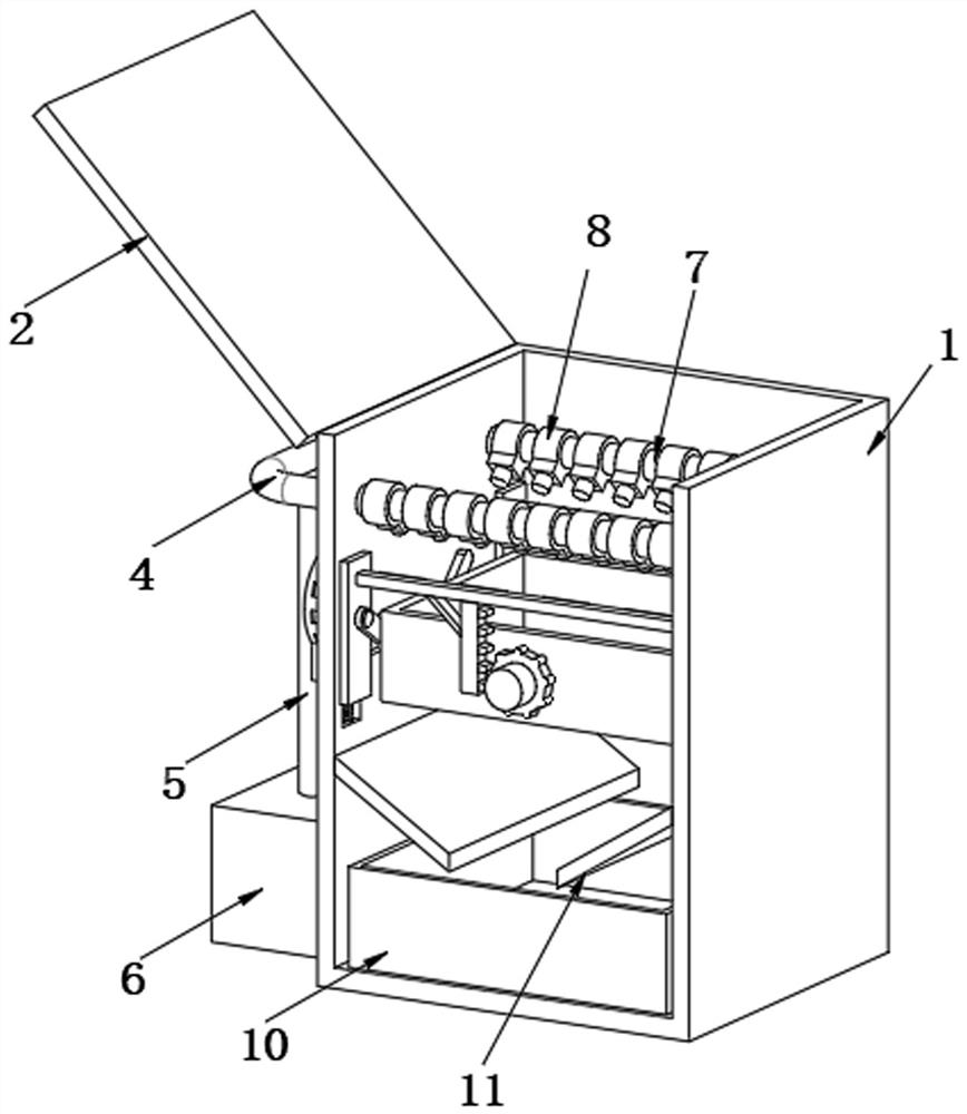 Orthopedic medical instrument disinfection device