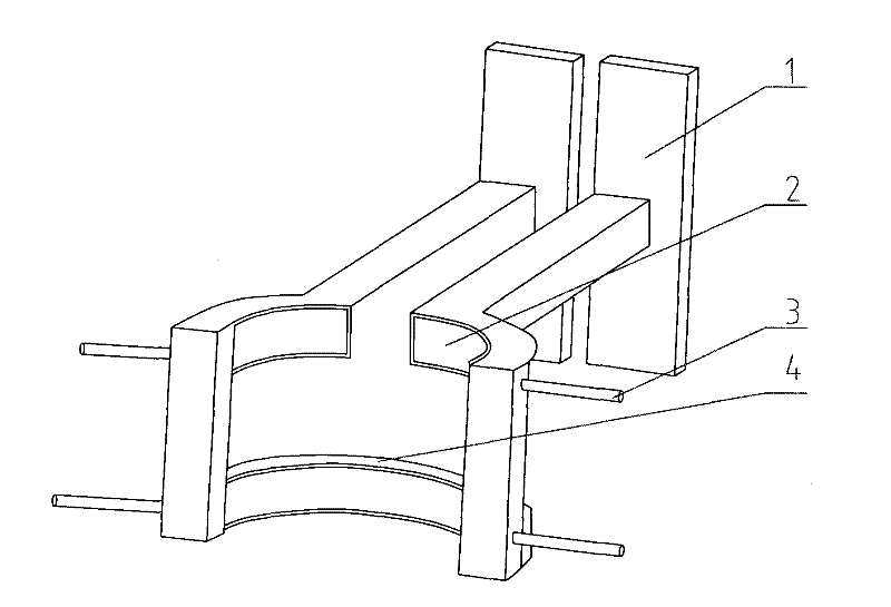 Step-link shaft superaudio induction quenching method and special induction coil thereof