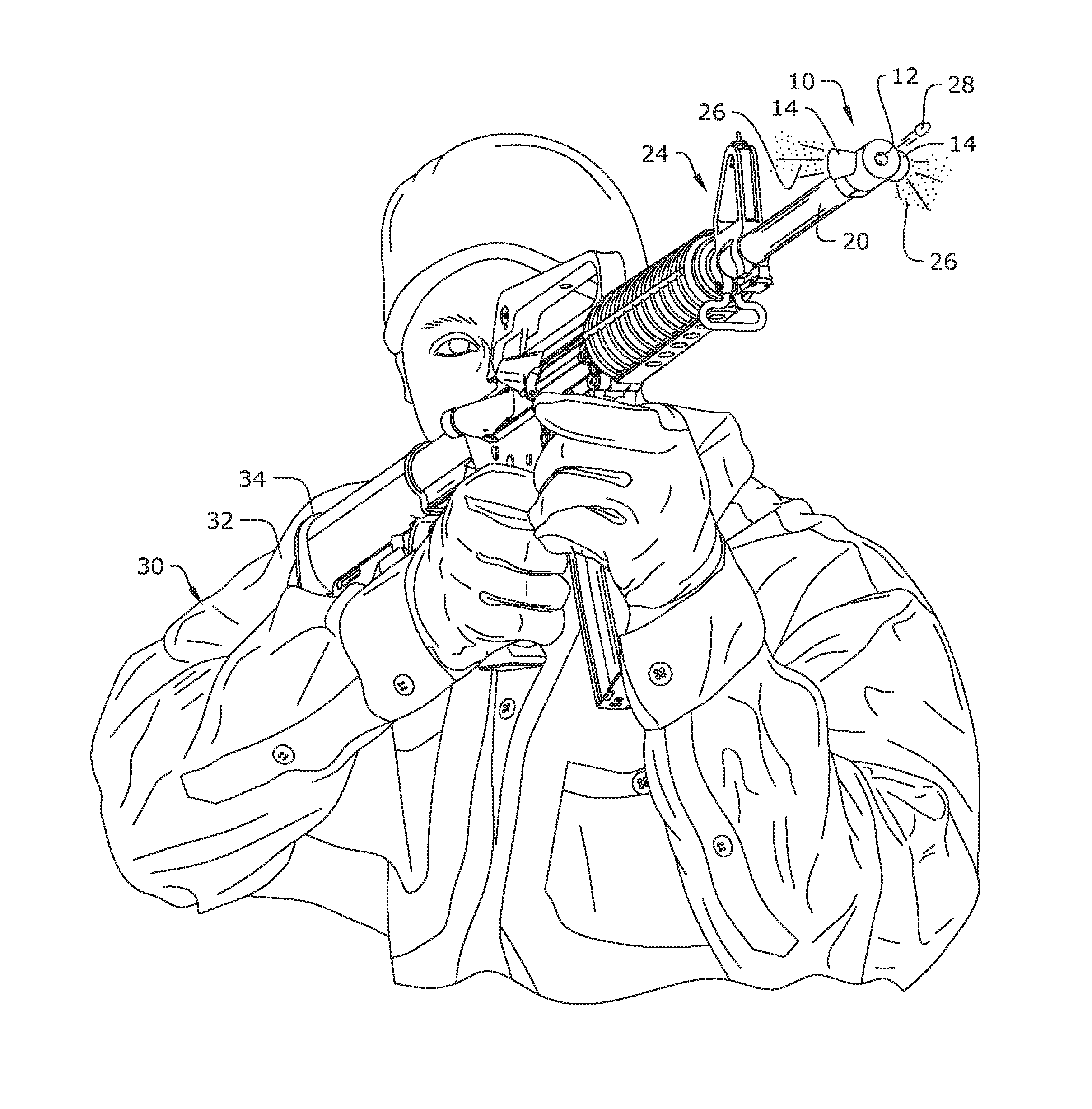 Recoil reducing muzzle brake