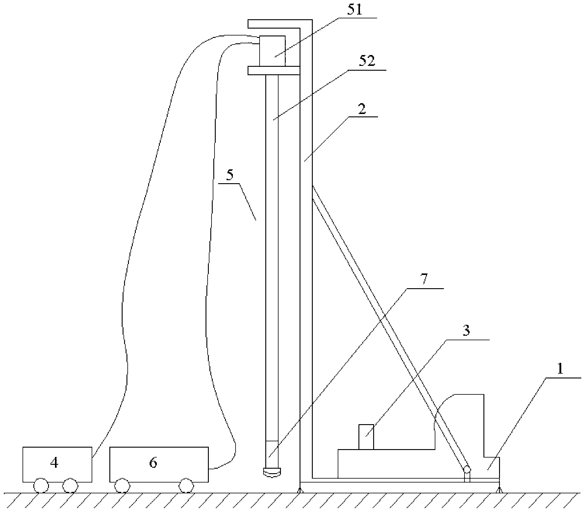 Equipment for one-time pile forming into rock of screw pile driver and pile forming method
