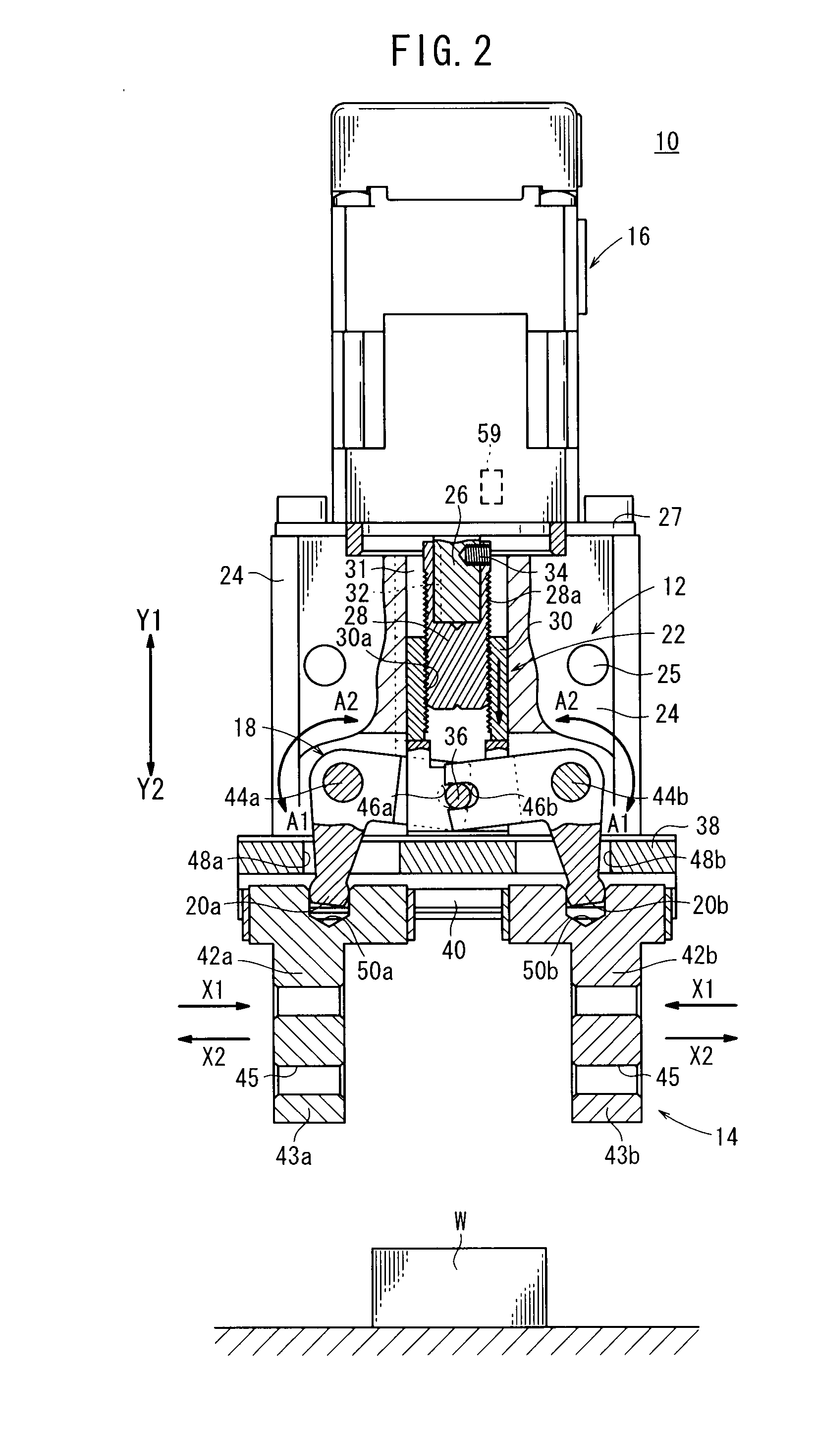 Drive mechanism and gripper mechanism equipped with drive mechanism