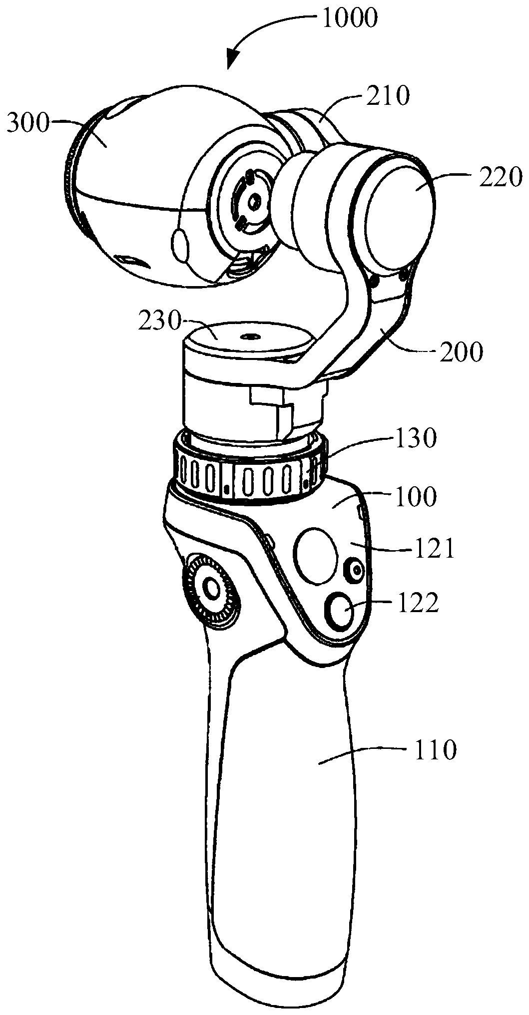 Control method of detachable control device, pan-tilt device and hand-held pan-tilt