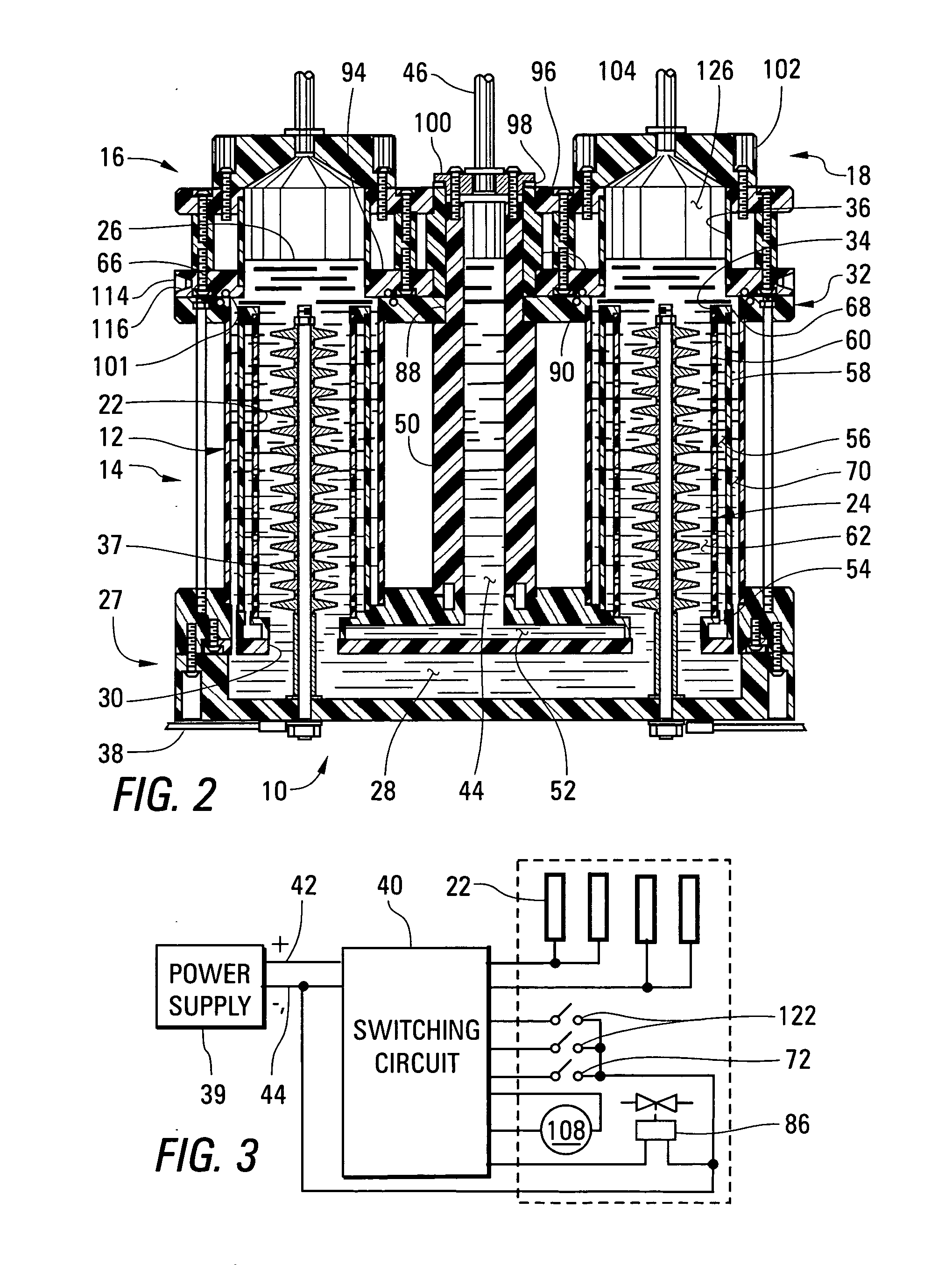 Hydrogen and oxygen generator with polarity switching in electrolytic cells