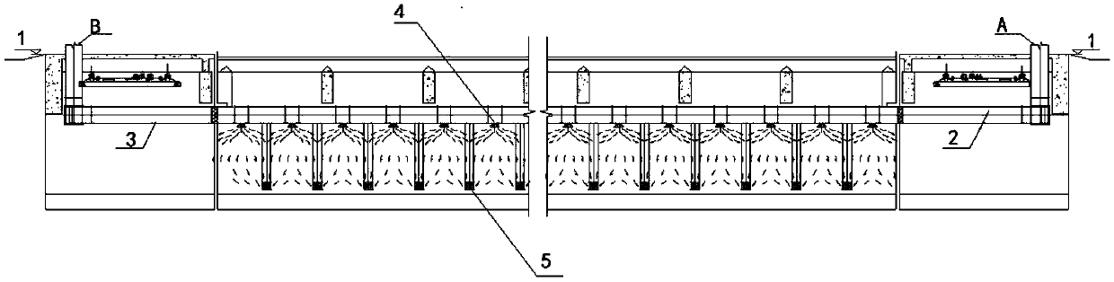 Dust control system and method of underground coal-unloading ditch