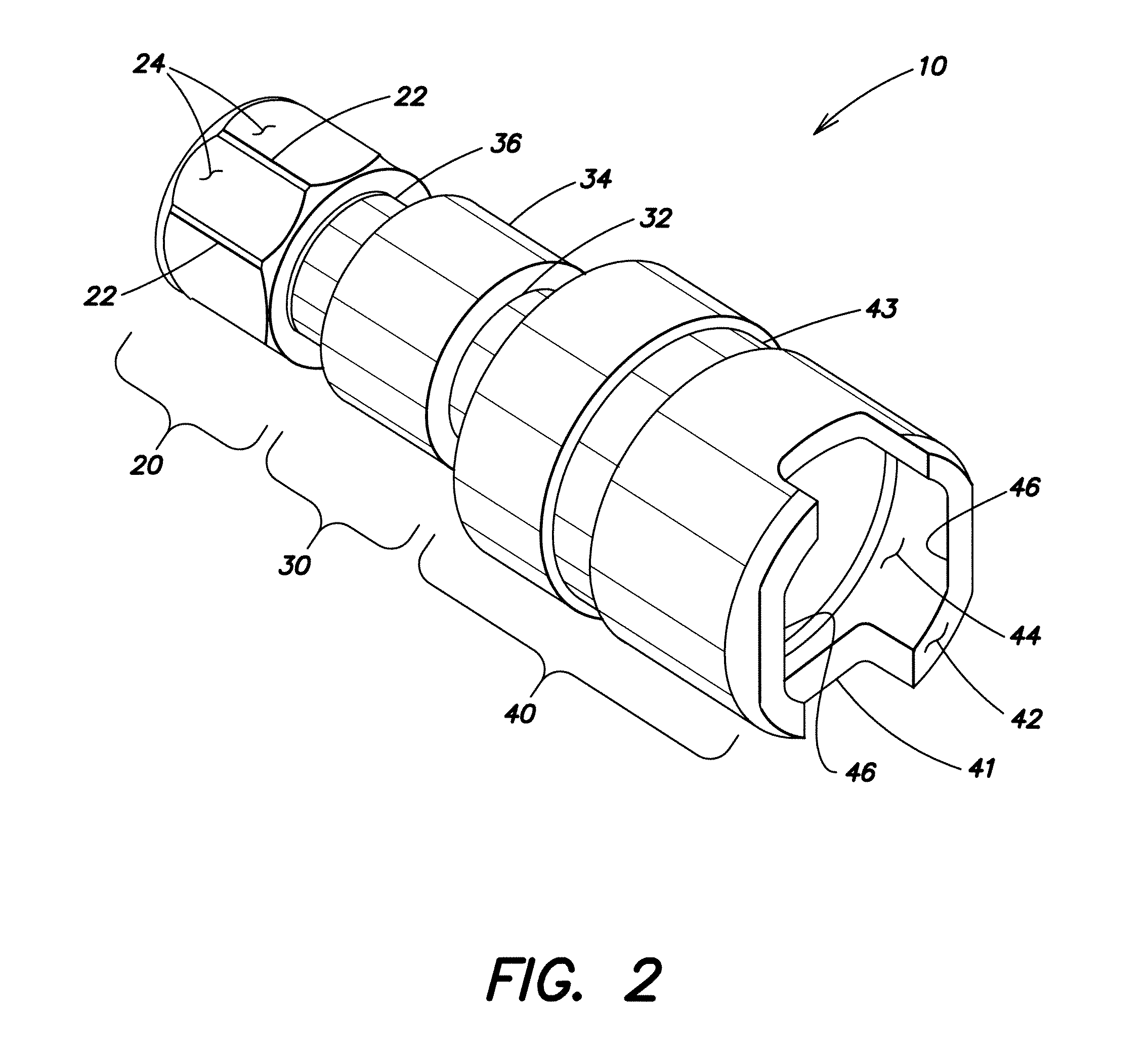 Adapter for transmitting a torque to the mounting part of a dental implant