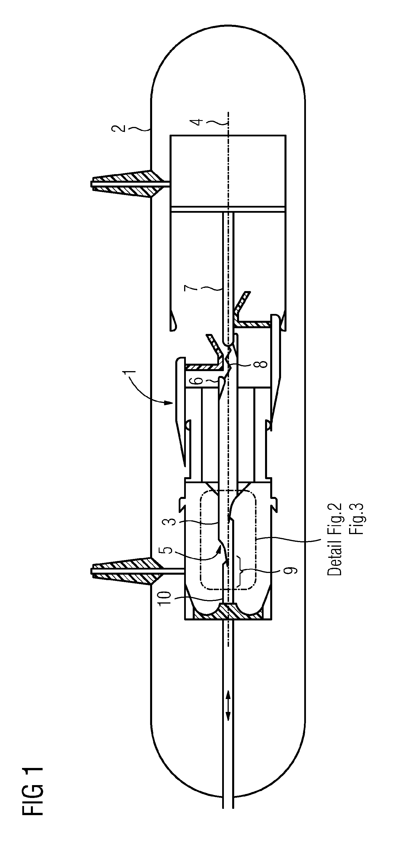 Interrupter arrangement having a movable switching tube