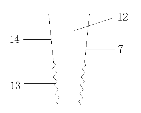 Cast-in-place X-shaped tapered pile with threaded end and construction method of tapered pile