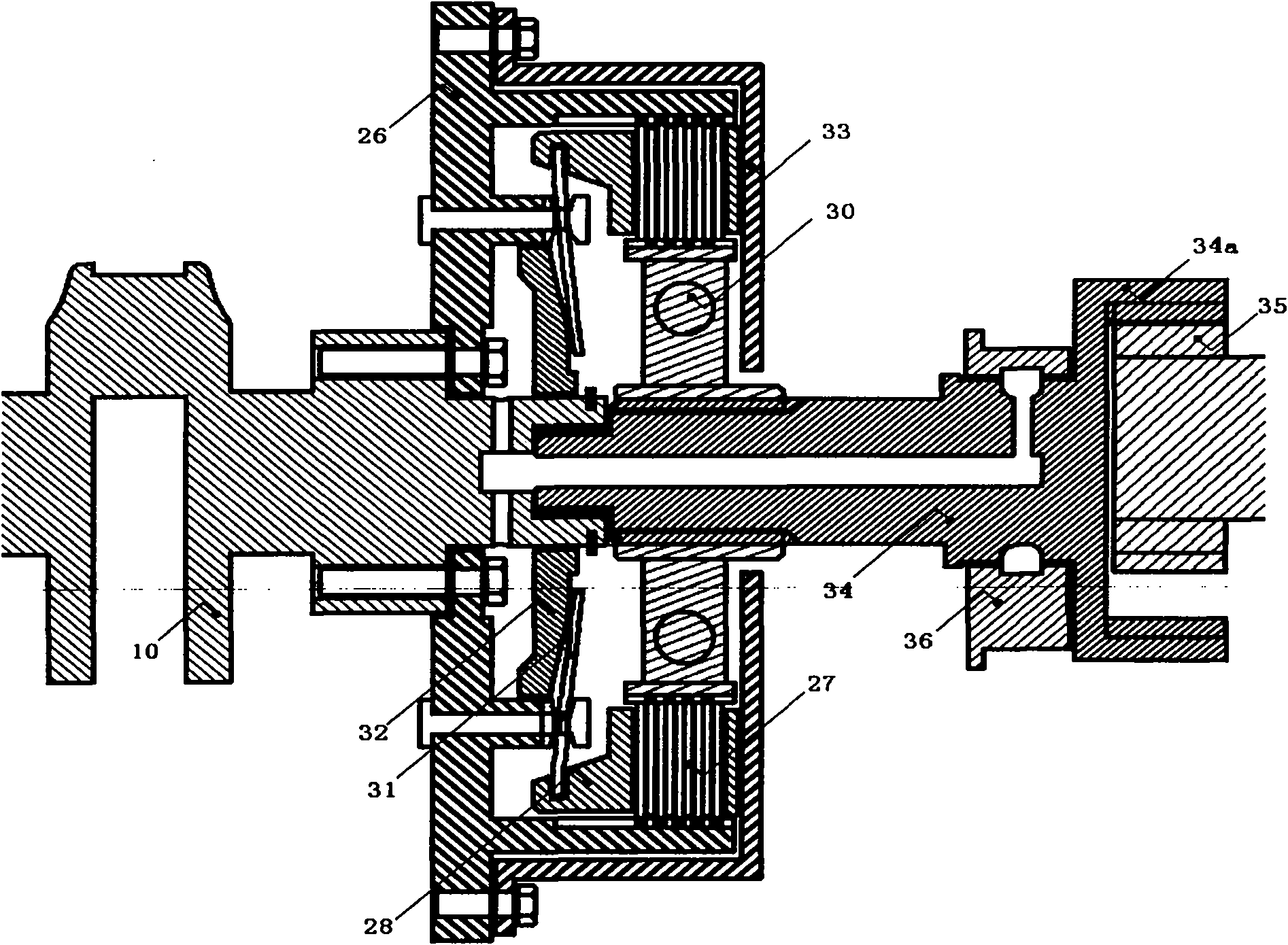 Continuously variable compression ratio engine and power output device thereof