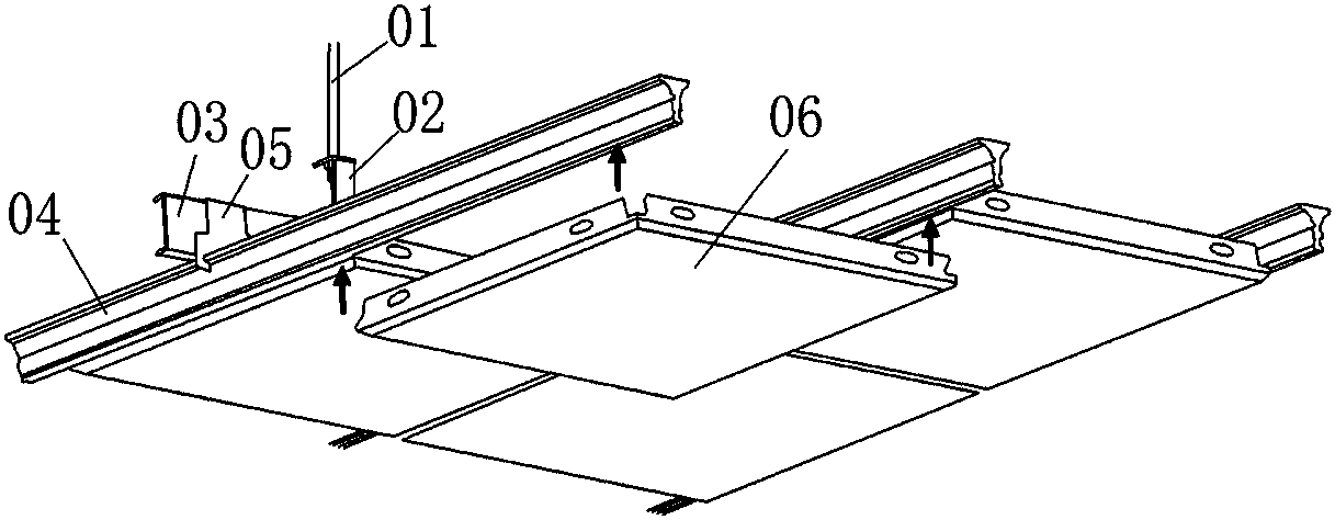 Hanger for large-span arc-shaped suspended ceiling, suspended ceiling system and construction method of suspended ceiling system