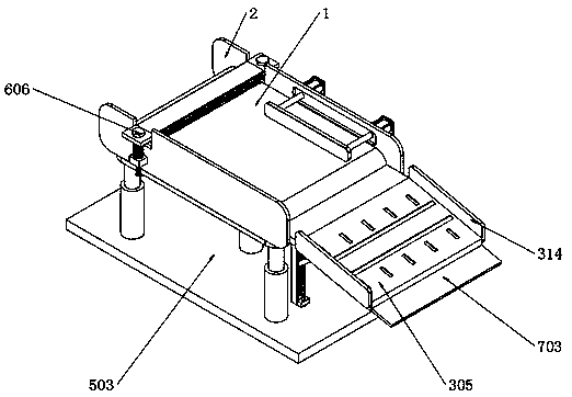 Convenient feeding device based on sheet-metal working