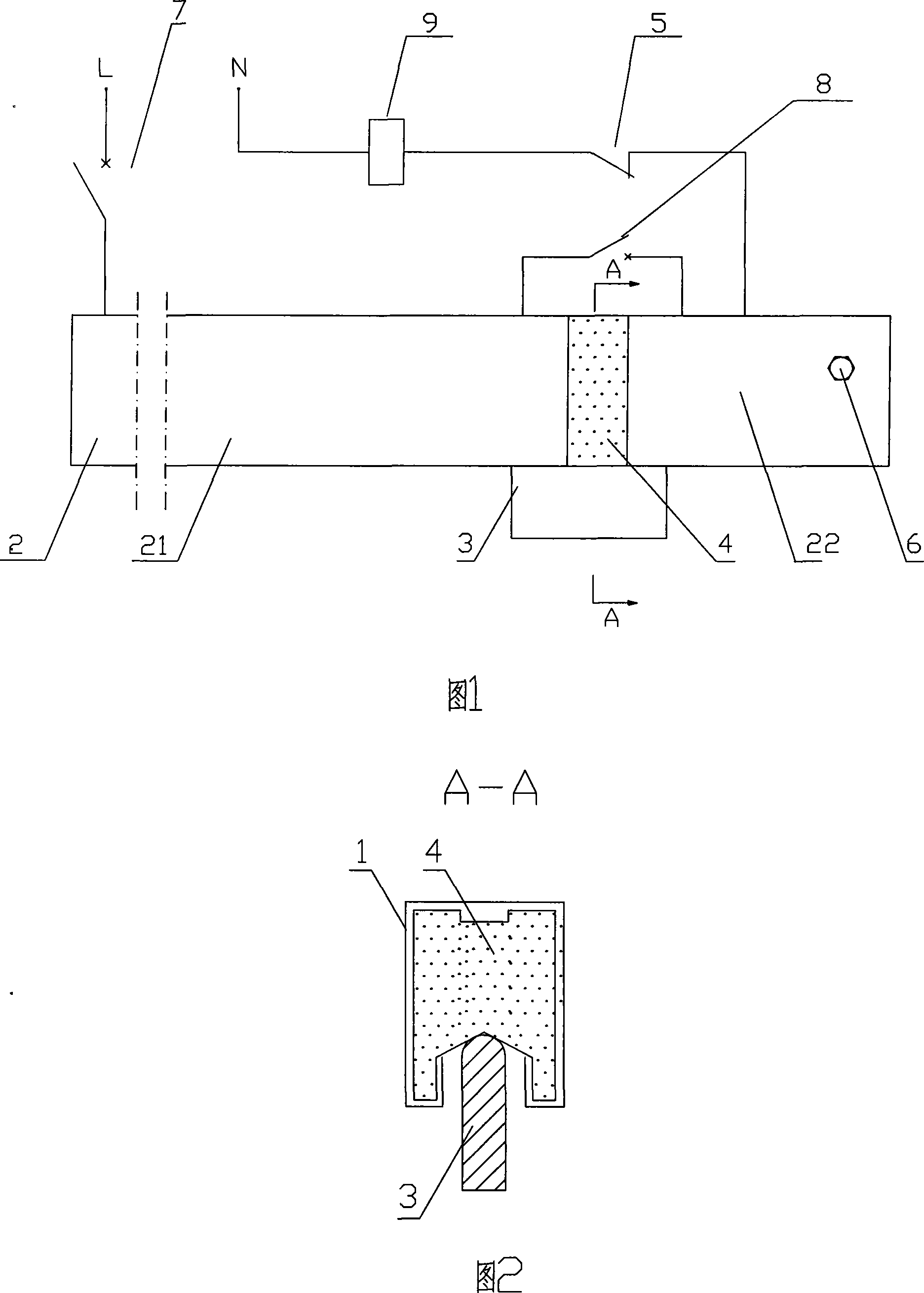 Automatic parking secure protection device for mobile device using secure sliding line