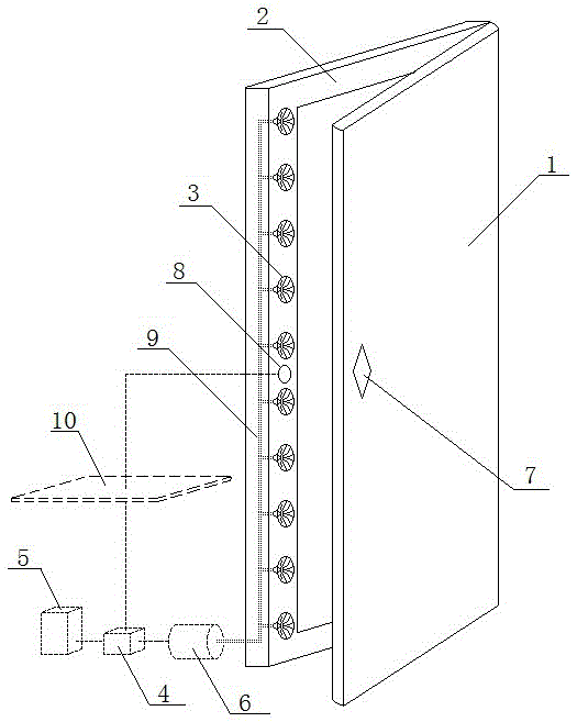 An intelligent filter type self-suction electric control door