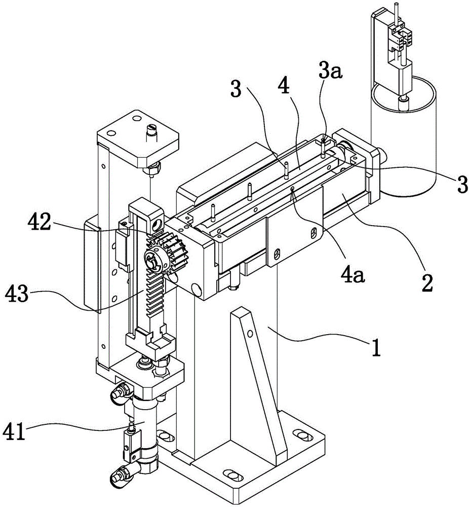 Adhesive applying device for medical accessory assembly machine