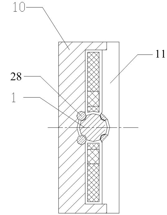 Displacement amplification ultrasonic linear motor and working method thereof