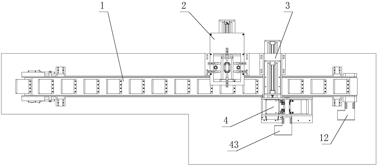 Double-layer stacking device for packaging bag arranging production line of multi-column packaging machine