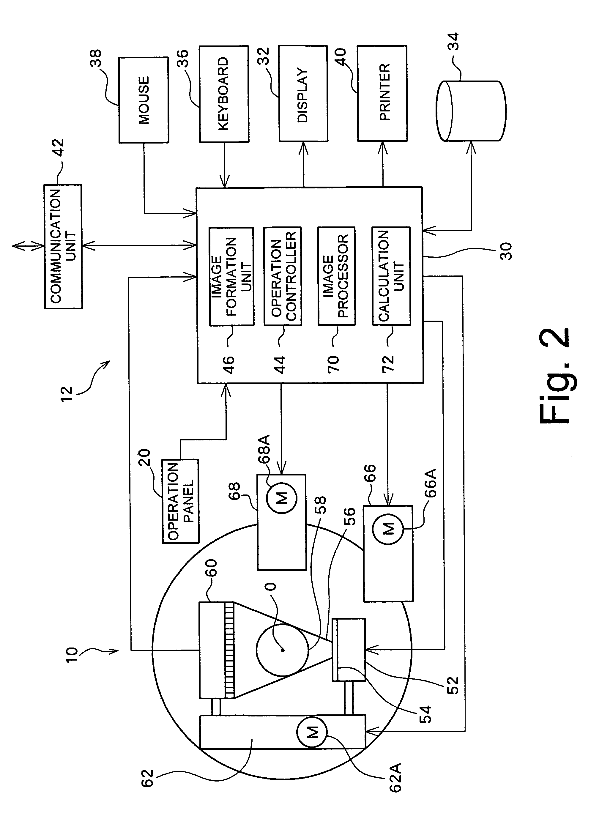 Computerized tomography device using X rays and image processing method