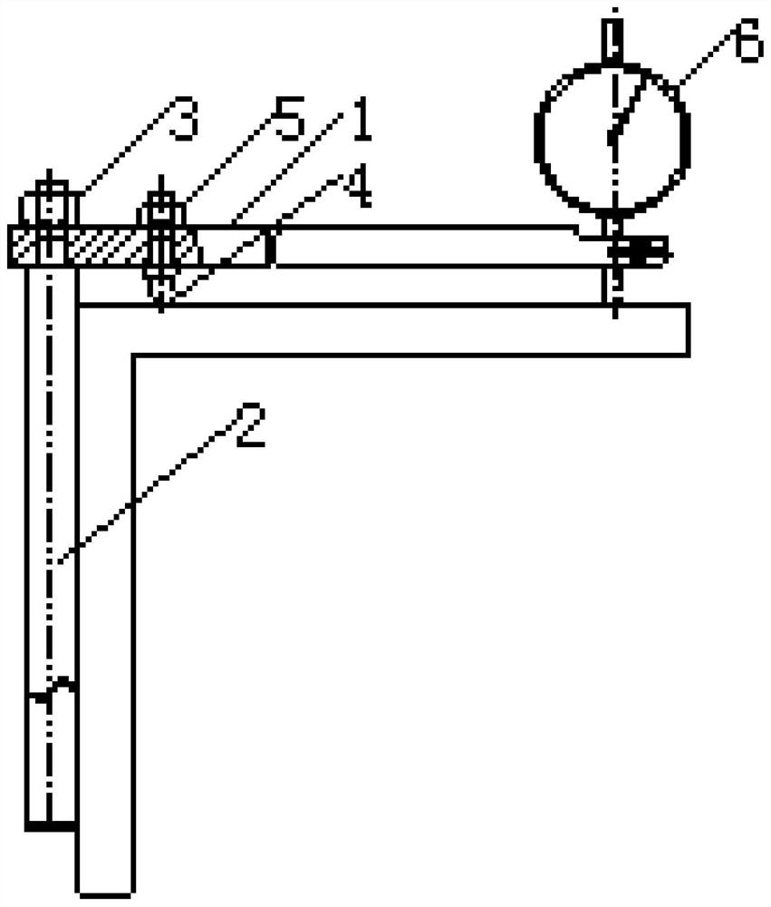 A device and method for measuring the verticality of a deep hole in a tube sheet