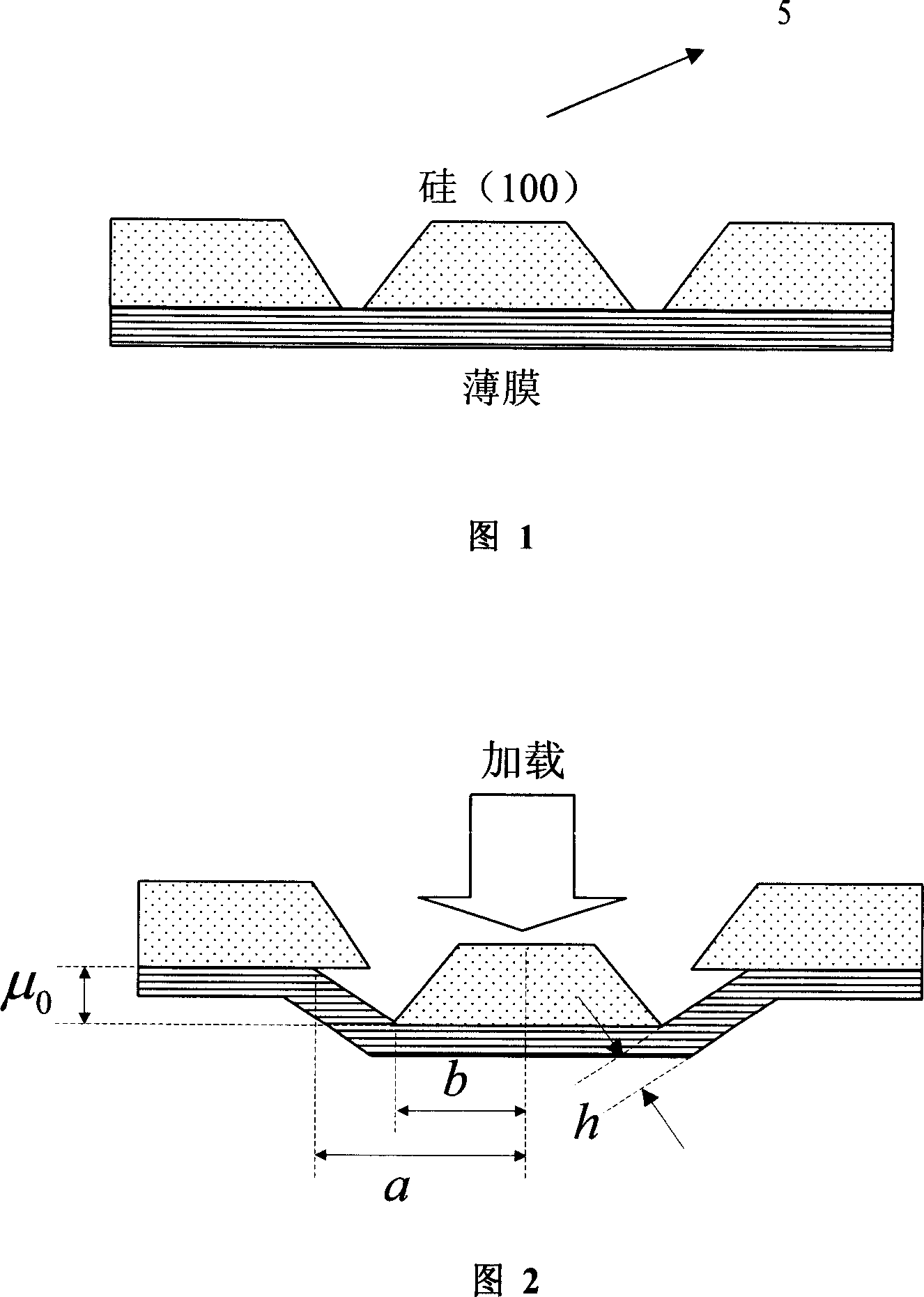 Method for measuring silicon base body and membrane base combination intensity