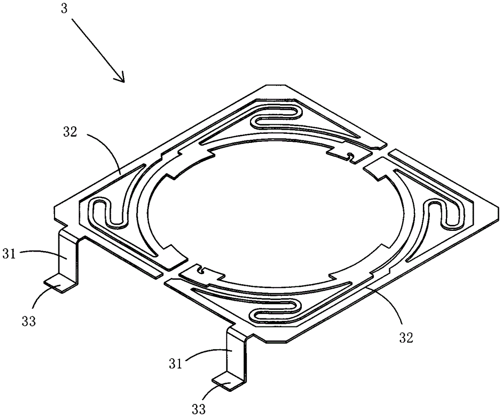 Micro-driving motor and lower spring for same