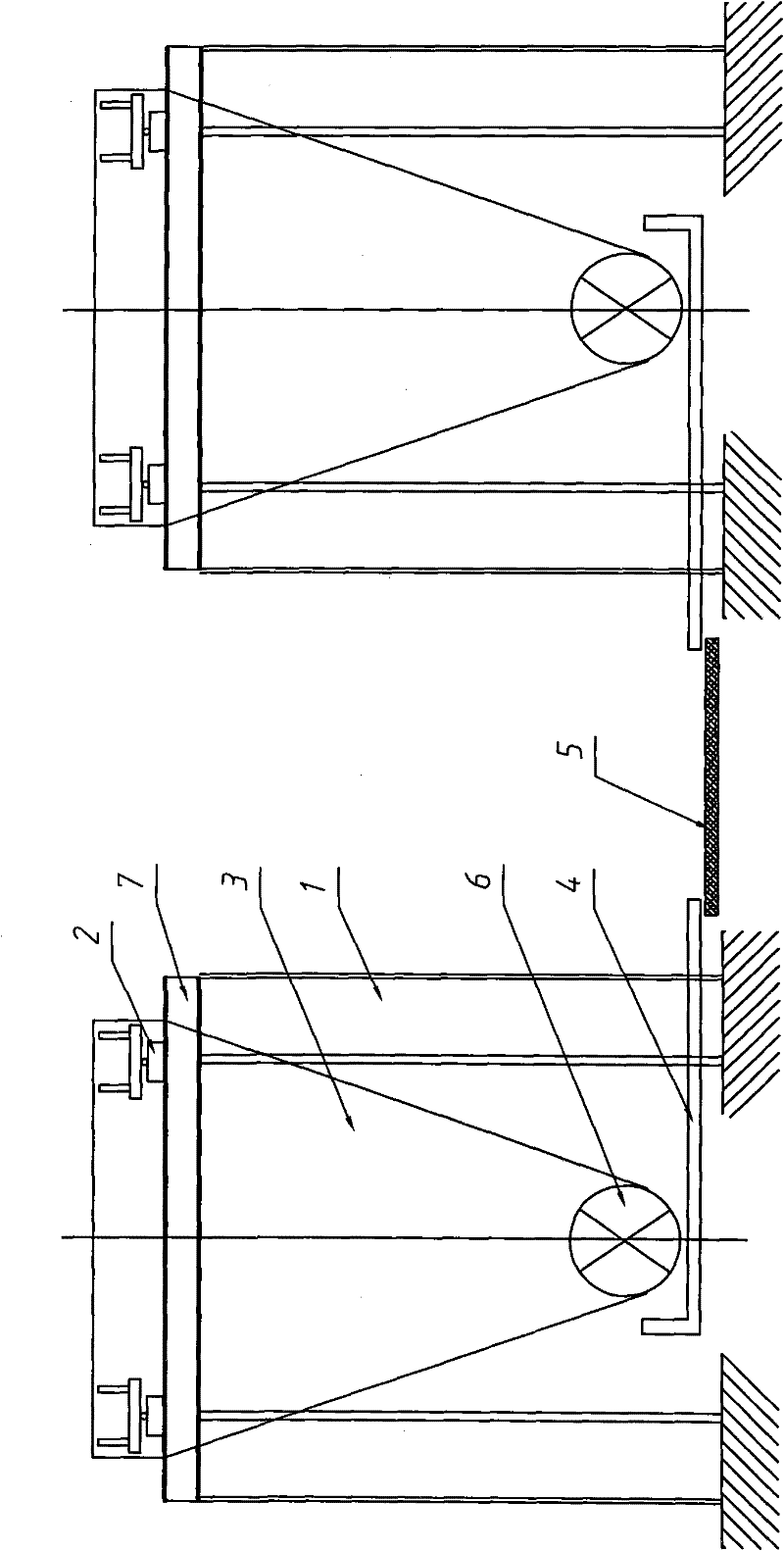 Pontoon metering system of wharf materials