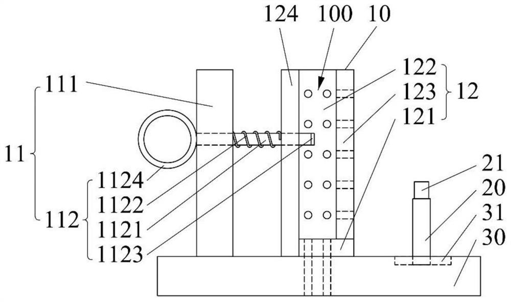 Fixture, test device and test method for pacemaker in vitro test