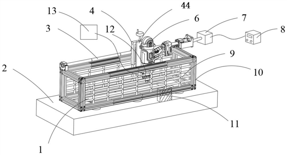 Ultrasonic magnetic field impact rolling optimization device for linear weld joint of plate