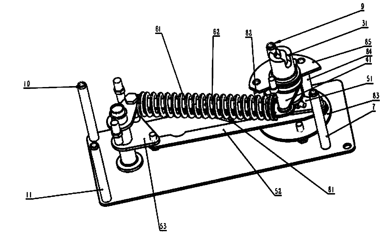 A three-position operating mechanism