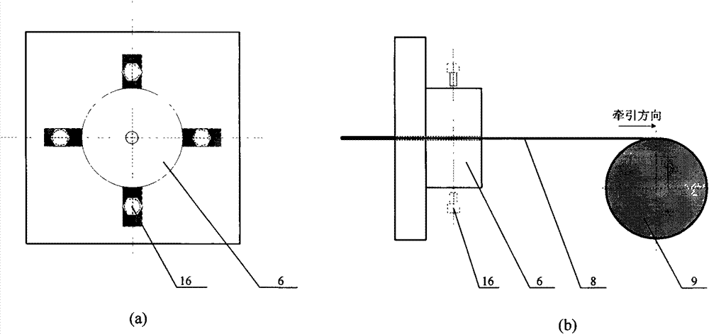 Wire feed and traction system of wet wire drawing machine