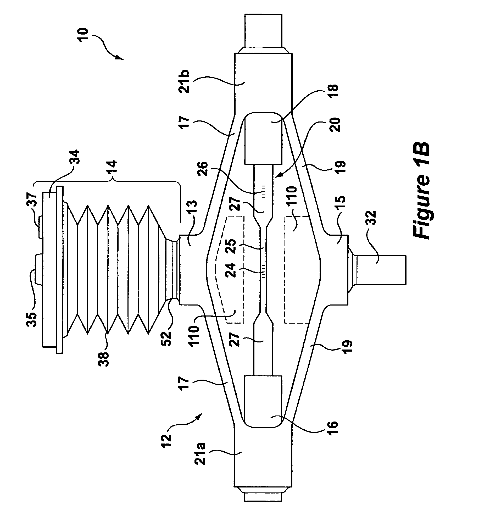 Optical differential pressure transducer utilizing a bellows and flexure system