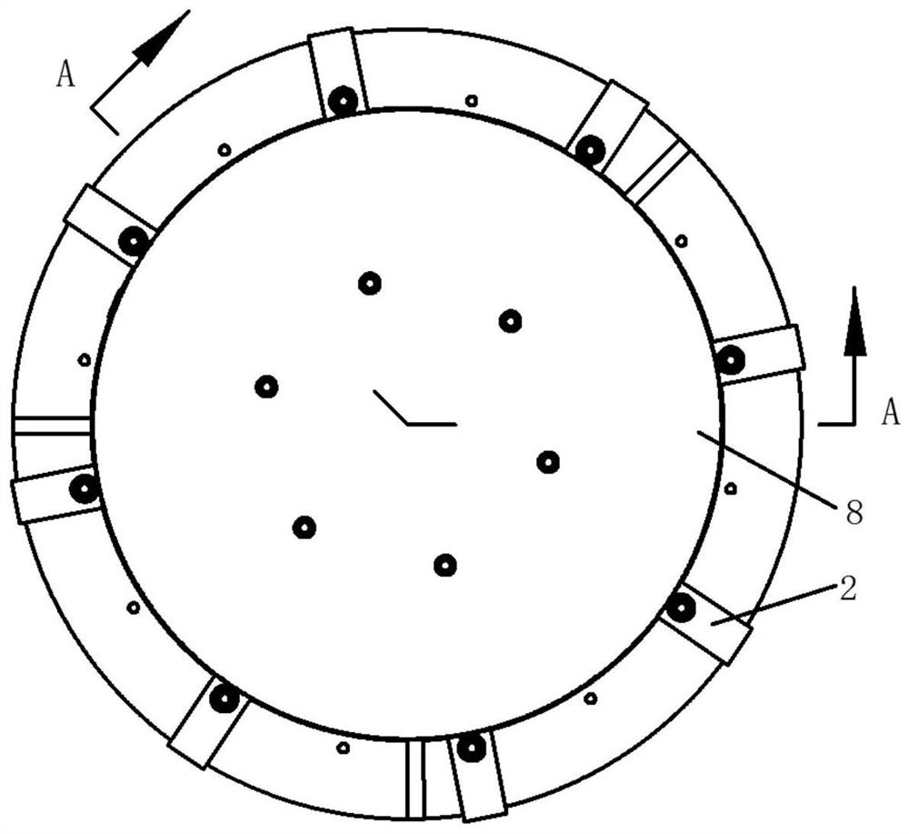 Clamp for machining annular casing of aero-engine with large length-diameter ratio