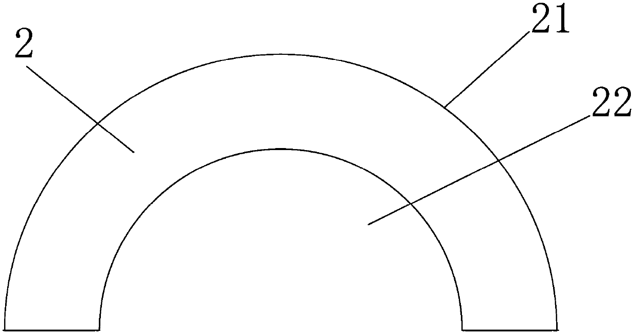 Glass mold double-metal neck ring mold and preparation method thereof